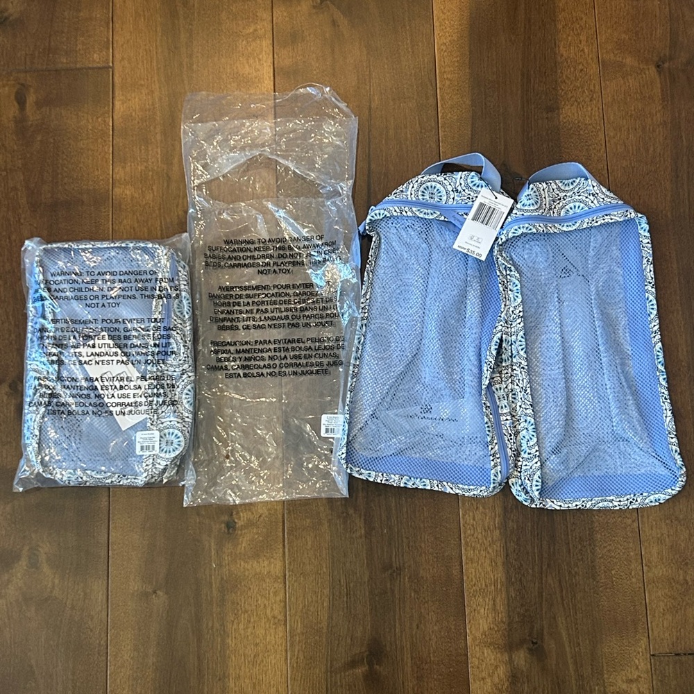 New Vera Bradley Travel Cube Set